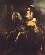 Portrait of Frederick Rihel on Horseback Rembrandt